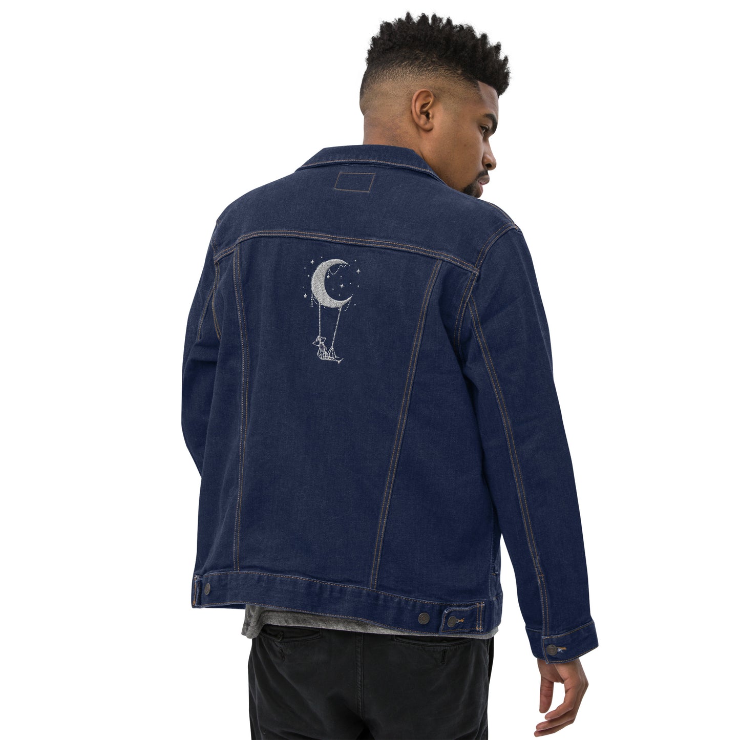 Moon Swinger Unisex denim jacket
