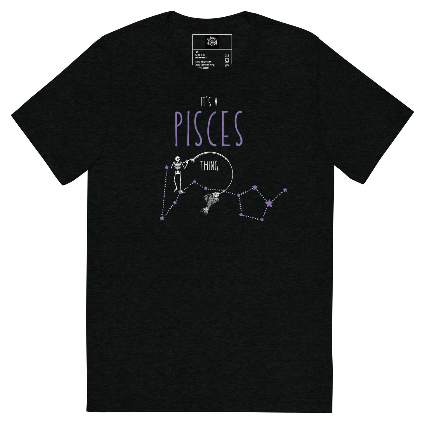 Zodiac Pisces Constilation Short sleeve t-shirt