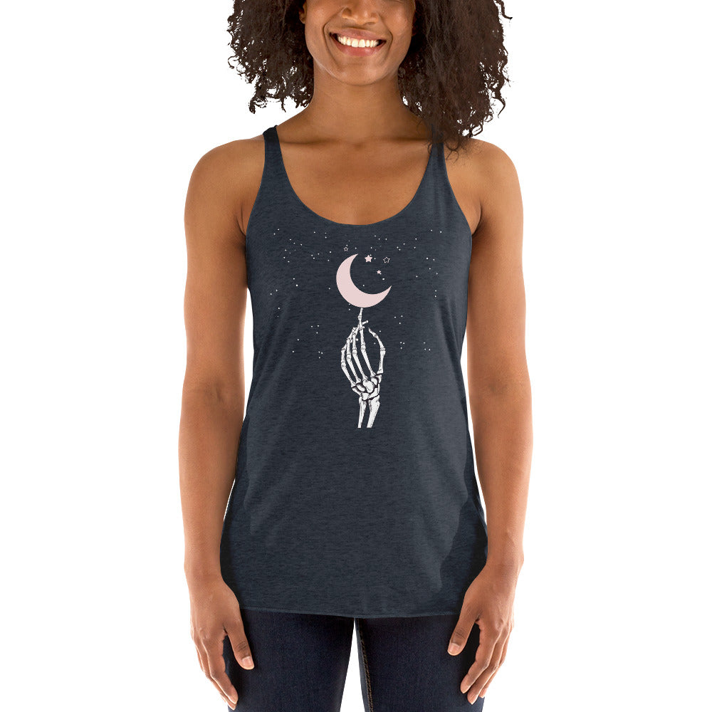 Touch the moon Women's Racerback Tank streetwear and workout